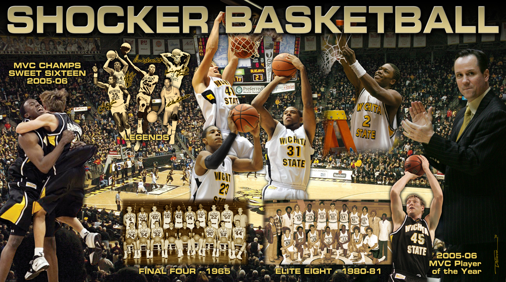 WSU Basketball Office Mural